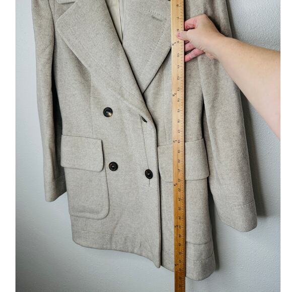 Alexander McQueen Taupe Cashmere Double Button Jacket 42 / 8 - Picture 15 of 16